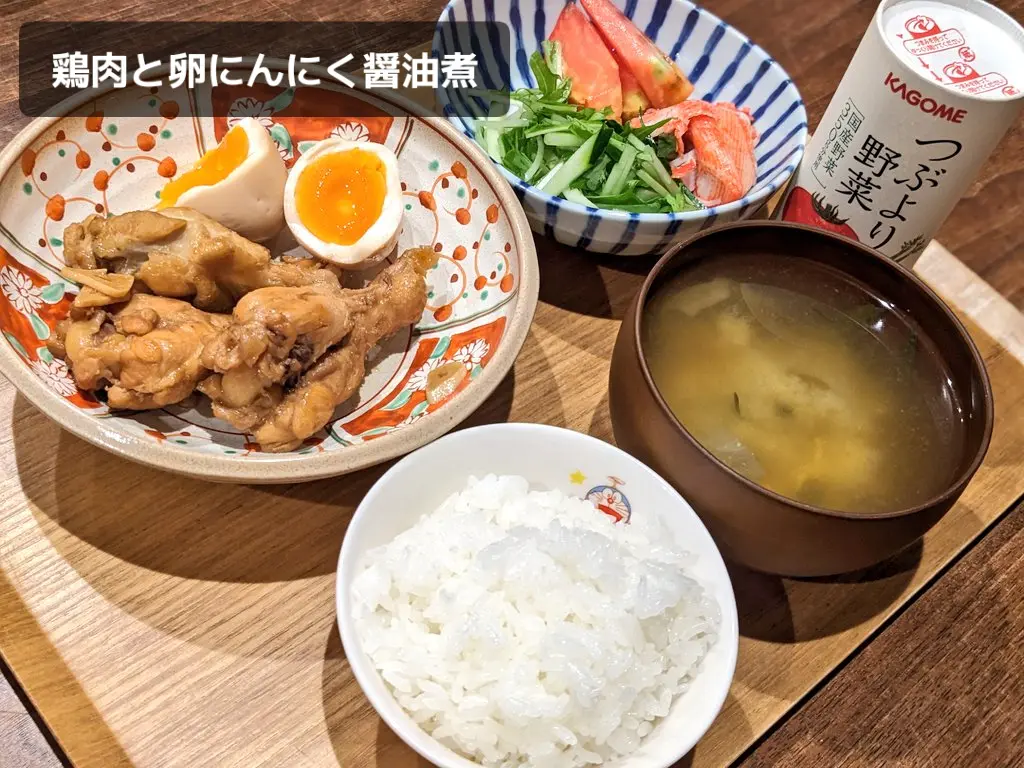鶏手羽元のにんにく醤油煮