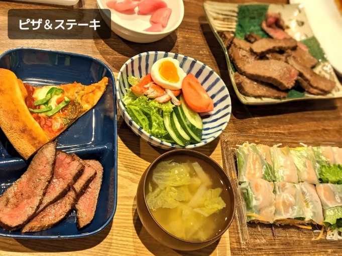 ピザ・ステーキ