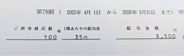 日清食品ホールディングスの配当金