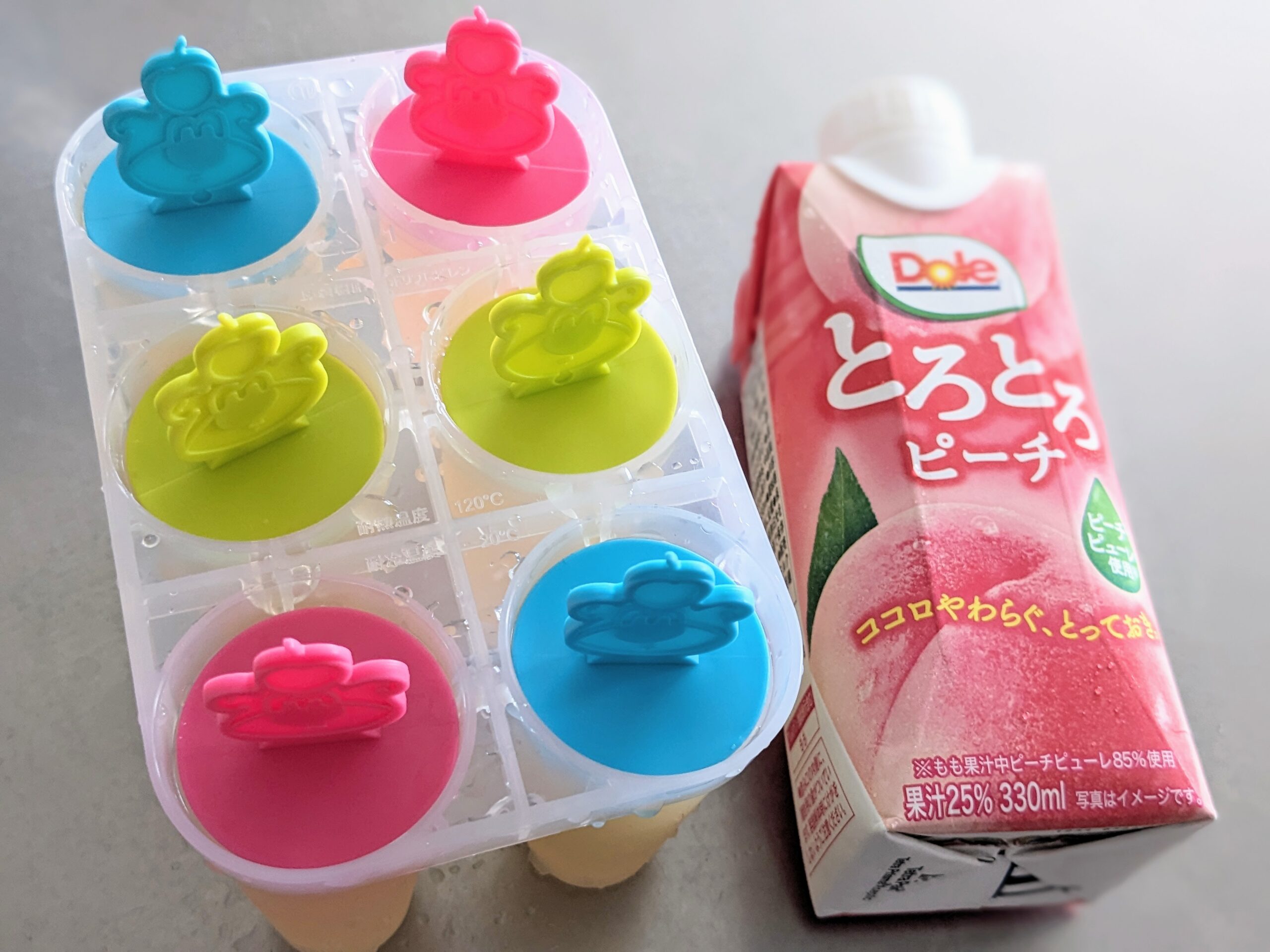 手作りアイス・100円ショップグッズとジュースで