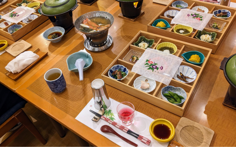 弥彦温泉「みのや」の夕食・料理