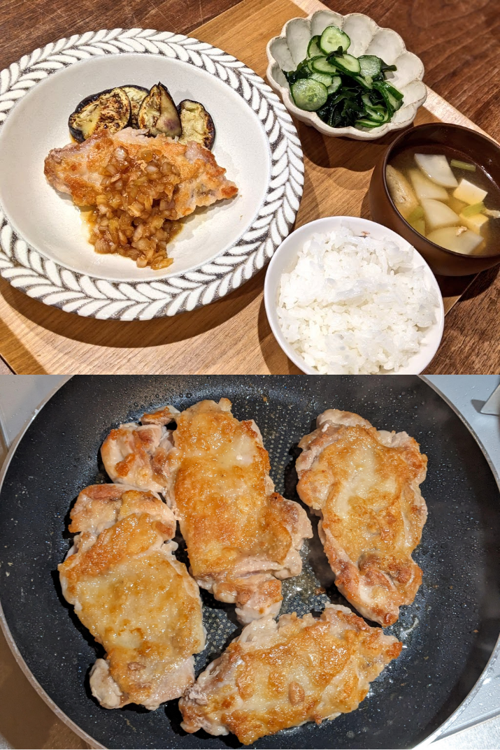チキンソテー オニオンソース