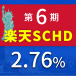 楽天SCHDの分配金は90円維持・第6期の利回りは低いが…?